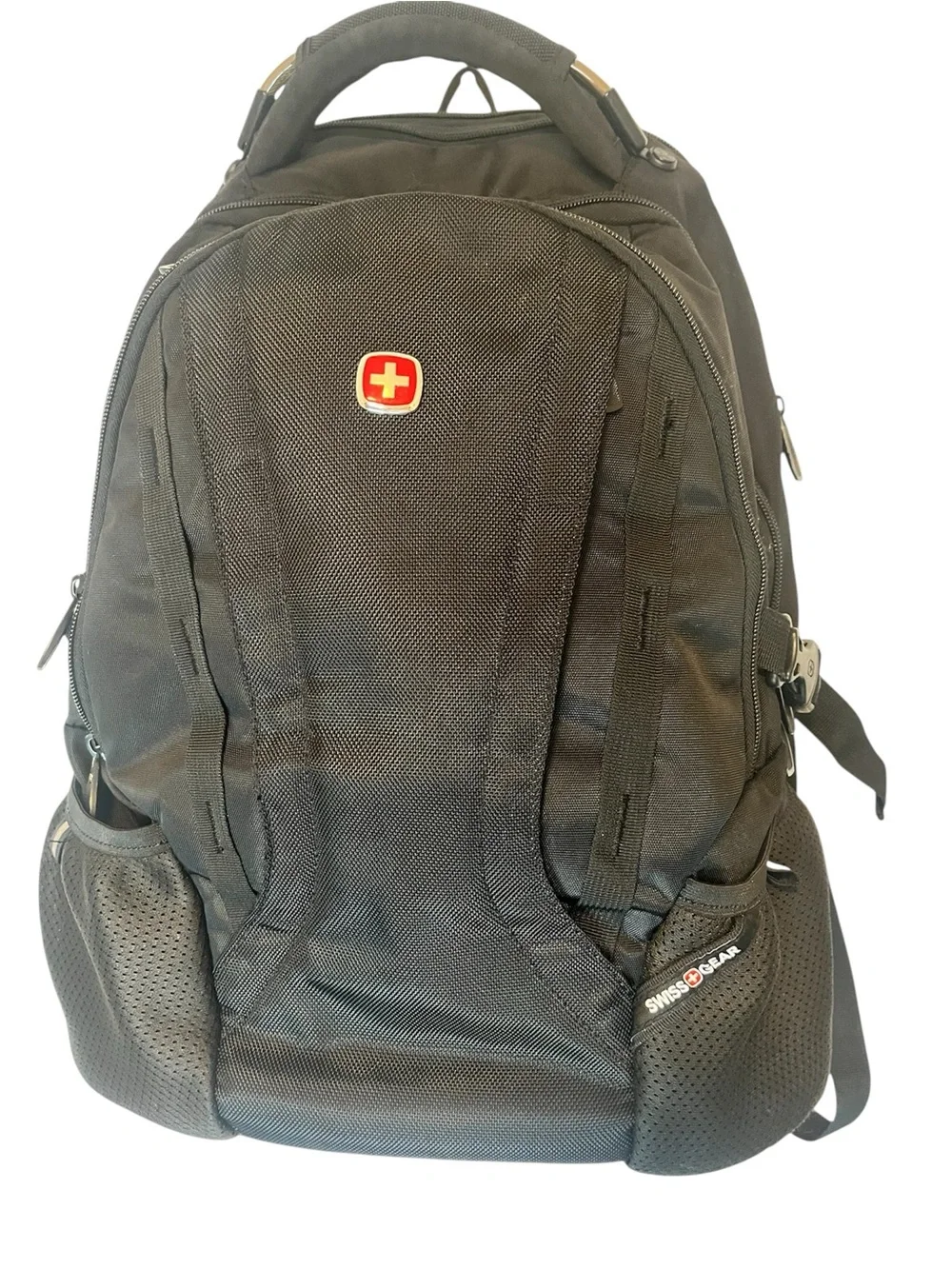 SwissGear Black and Red Logo Travel Backpack Excellent condition